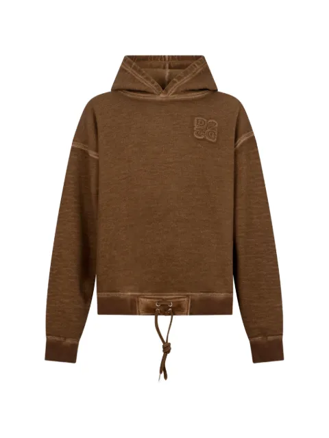 DSQUARED2 D2 Upside Down relax-fit hoodie Brown S74GU0979D25025