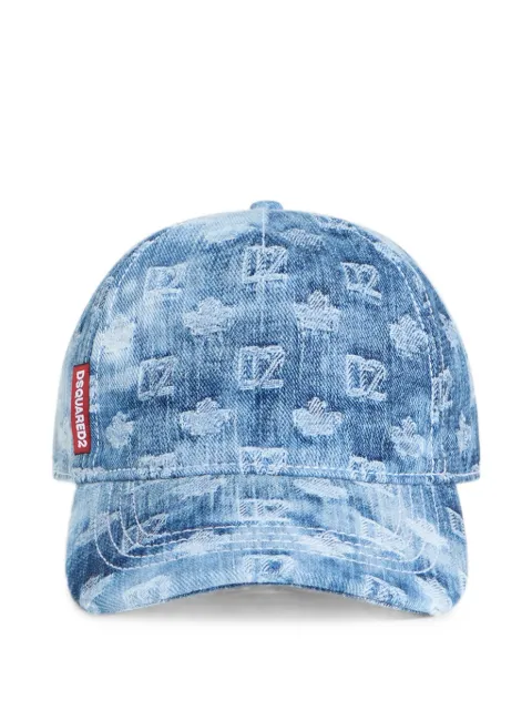 DSQUARED2 D2 monogram baseball cap Blue BCW018510105523