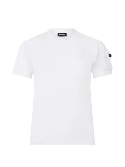 DSQUARED2 D2 Upside Down just right fit T-shirt White S75GD0529D20035