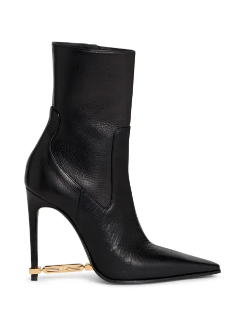 DSQUARED2 metal bar heeled ankle boots Black ABW022812900001