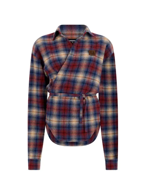 DSQUARED2 wrap shirt Red S75DL0965D35511