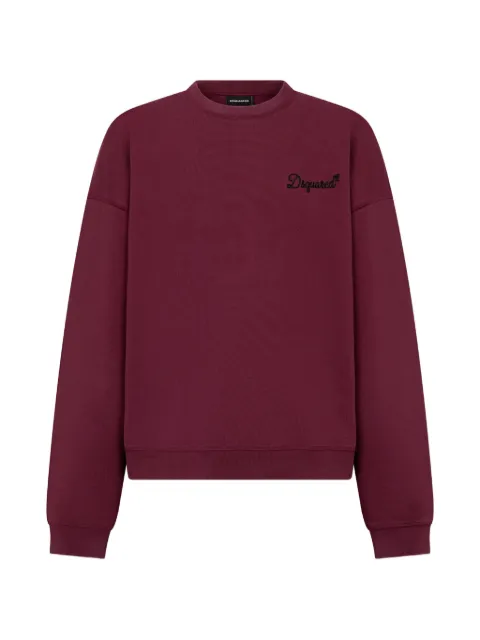 DSQUARED2 Signature relax-fit crew-neck sweatshirt Red S74GU0930D25029