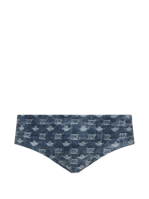 DSQUARED2 monogram swim briefs Blue D7B457000ISA01