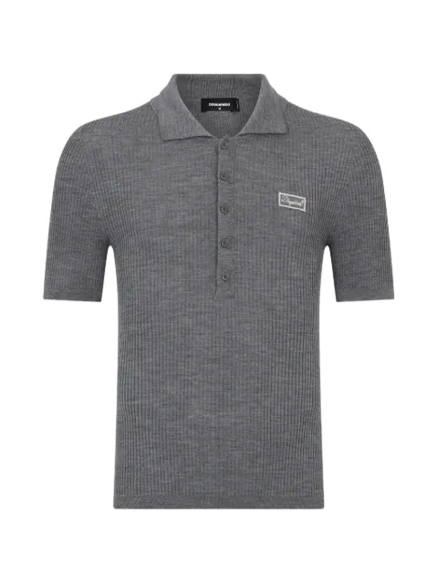 DSQUARED2 basic knit polo Grey S74HA1673D13225