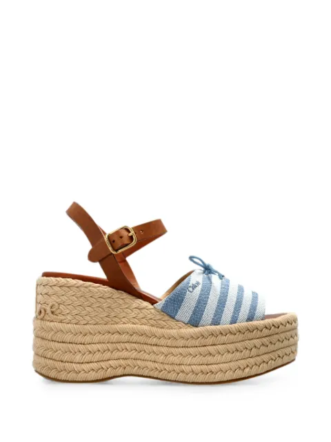 Chloé Isla platform sandals Brown CH26A19QXU