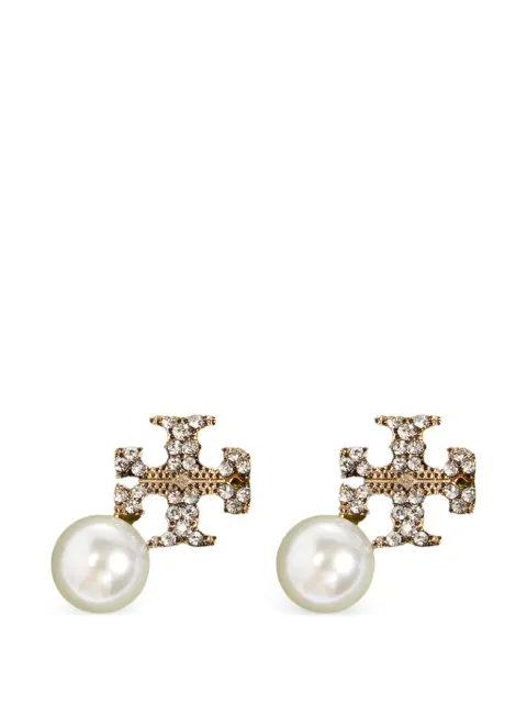Tory Burch Moondance Double T pearl earrings Gold 184422