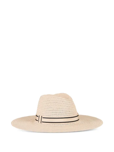 Eugenia Kim Emmanuelle striped-band hat Neutrals 2100610224