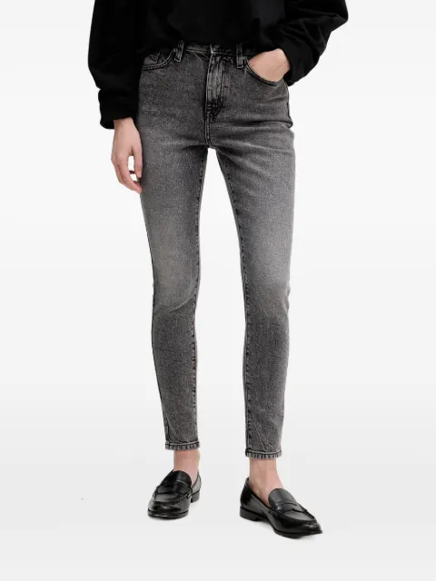 DKNY acid-wash skinny-cut jeans Grey DJ4B4002