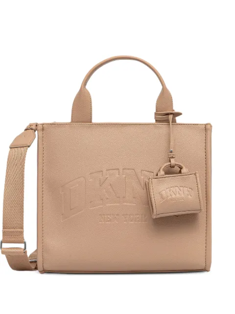 DKNY logo-embossed tote bag Neutrals R53AAR57