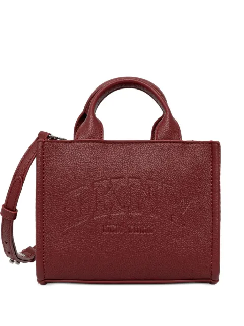 DKNY mini Handle logo-debossed tote bag Red R53AAM56