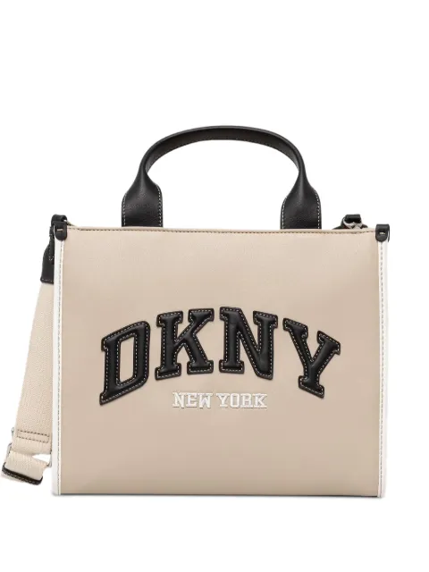DKNY medium Hadlee logo-patch tote bag Neutrals R52AZR57