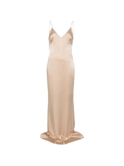 TOM FORD crystal-embellishment maxi dress Neutrals AB3697SDE537