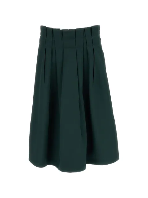 Marni pleated A-line midi skirt Green GOMA0851A2UTP816