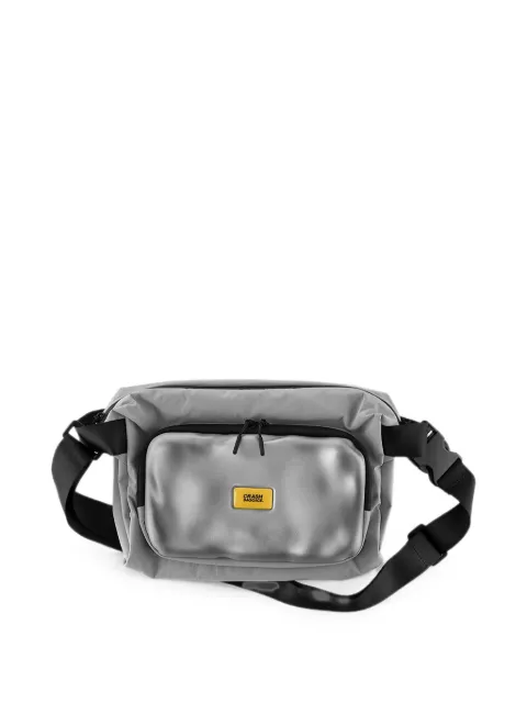 Crash Baggage Soft dented-effect belt bag Silver CB327