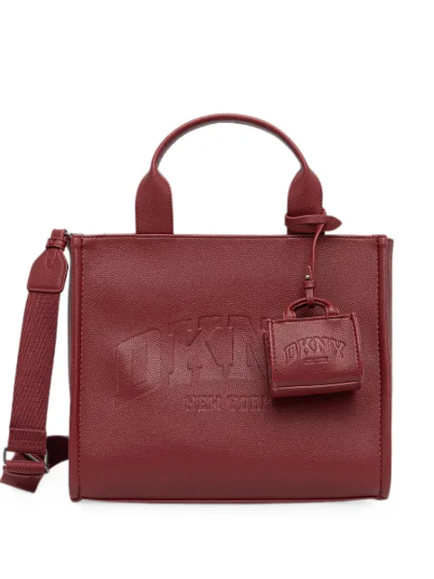 DKNY Hadlee logo-embossed charm tote bag Red R53AAR57