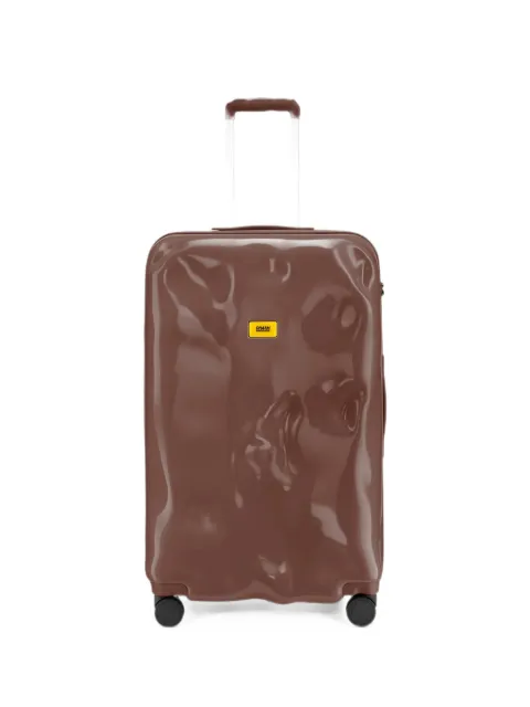 Crash Baggage large Icon dented-effect suitcase Brown CB193