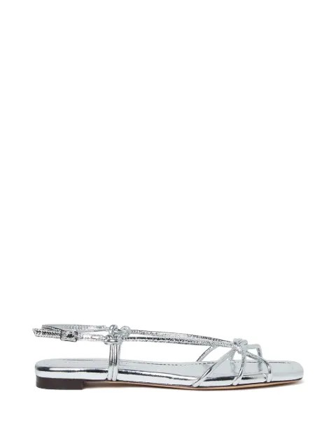 Loeffler Randall Karly metallic-effect sandals Silver KARLYMLSILVR