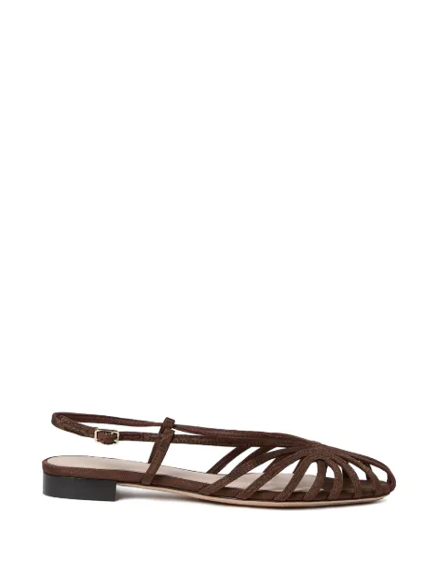 Loeffler Randall Devon cage sandals Brown DEVONMOCHOCO
