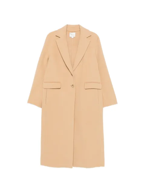 Vince notched-lapels single-breasted coat Neutrals V153391638