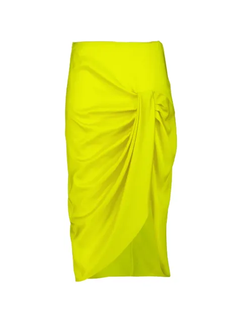 Stella McCartney draped midi skirt Yellow 6301893FU302