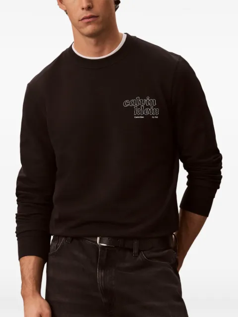 Calvin Klein logo-print sweatshirt Black LV04RG274GUB1