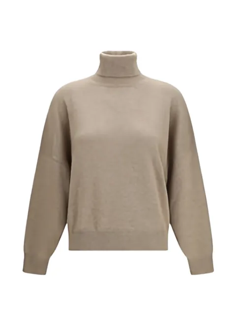 Brunello Cucinelli turtleneck cashmere sweater Neutrals M12744403PC077