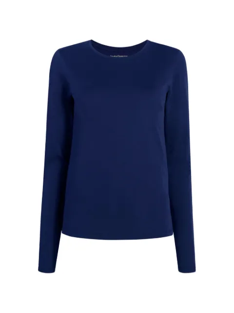 Another Tomorrow long-sleeve T-shirt Blue A321CT003CONVY