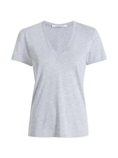 Another Tomorrow V-neck T-shirt Grey A223CT046COHGR