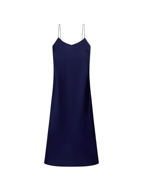 Another Tomorrow bias-cut satin dress Blue A325DR125VIIDG