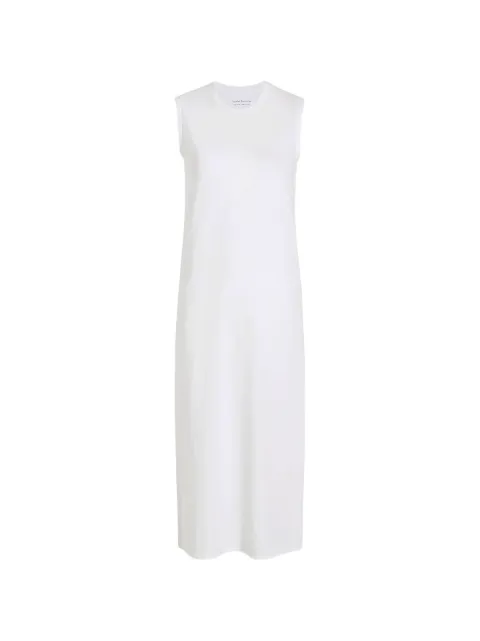 Another Tomorrow sleeveless side-slit dress White A222CT020TCWHT