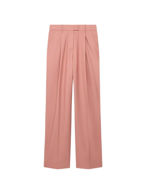 Another Tomorrow pleated wide-leg trousers Pink A222PT012WVCYN
