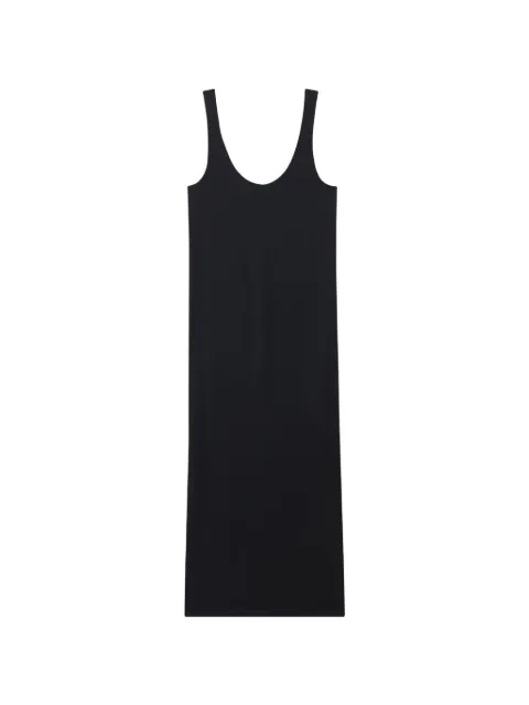 Another Tomorrow asymmetric seam-detail dress Black A219CD001TCBLK