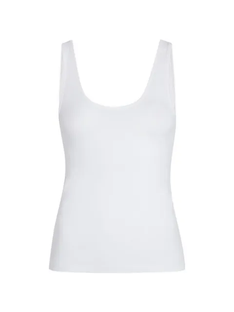 Another Tomorrow sleeveless tank top White A019CT005TCWHT
