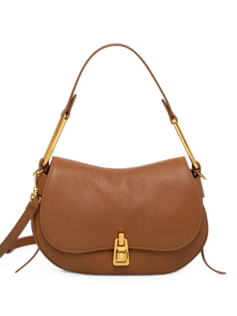 Coccinelle pebbled leather shoulder bag Brown E1PQR580101