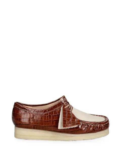 Clarks Originals croc-effect Wallabee loafers Brown 26185573