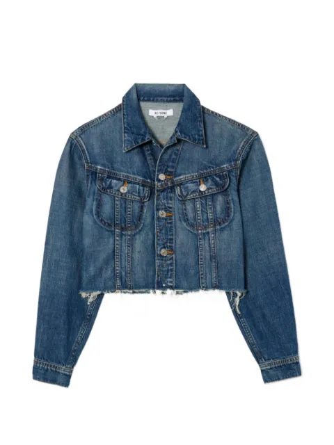 RE/DONE Californian raw-cut denim jacket Blue 15906WCALIJK