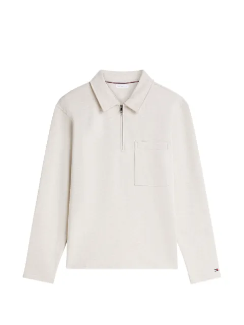 Tommy Hilfiger quarter-zip pocket sweater Neutrals MW0MW43213HGF