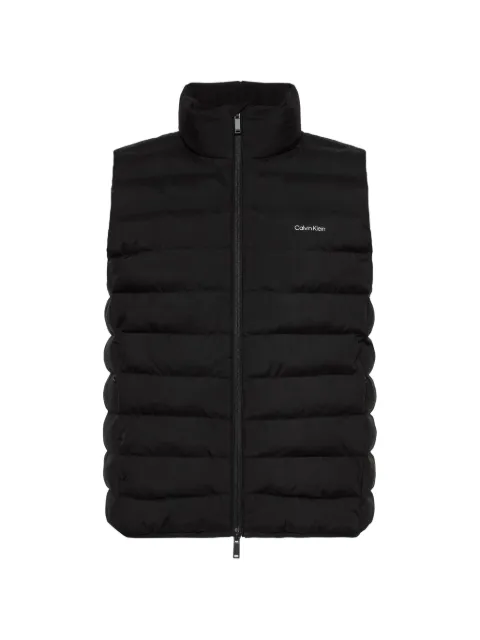 Calvin Klein quilted high-neck gilet Black LV04LG504GUB1