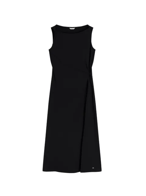 Tommy Hilfiger twist-detail sleeveless midi dress Black WW0WW50041