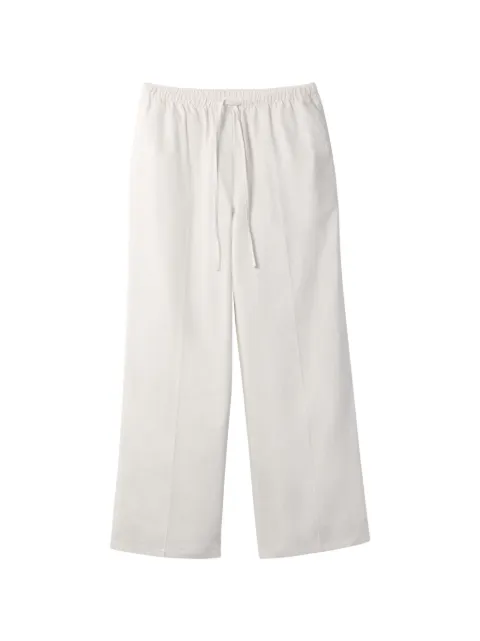 Calvin Klein drawstring wide-leg trousers White LV047F631G67U