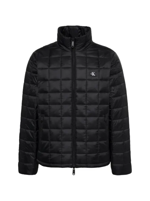 Calvin Klein quilted logo-print jacket Brown LV04RG506GUB1