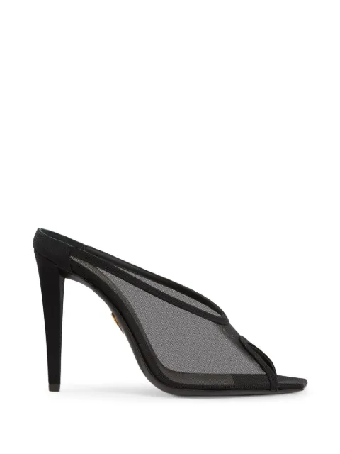 Giuseppe Zanotti Guepiere mesh-panelled open-toe sandals Black I600017002