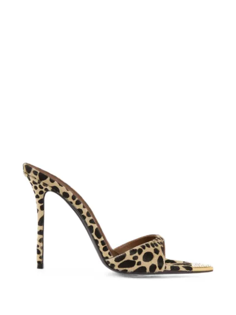 Giuseppe Zanotti Intriigo Savage mules 105 Neutrals I600002001