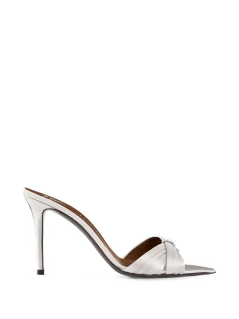 Giuseppe Zanotti Lumière mules 90 Silver I600011