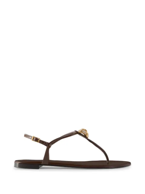 Giuseppe Zanotti Cocktail flat sandals Brown I600007002