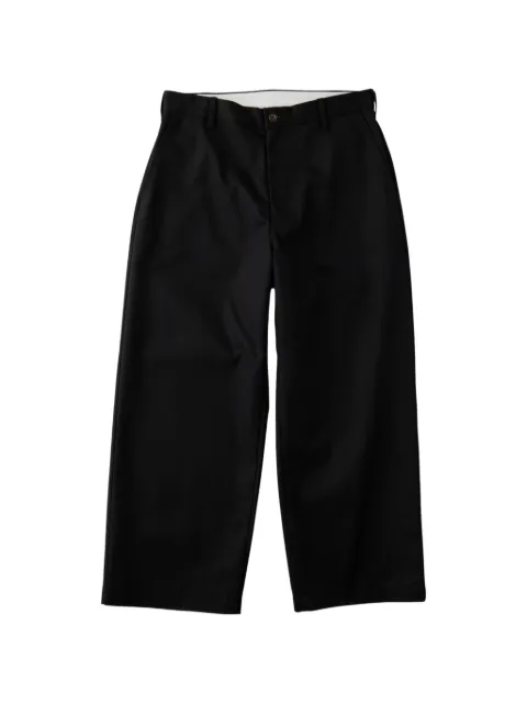 UNIVERSAL OVERALL wide-leg trousers Black HT03