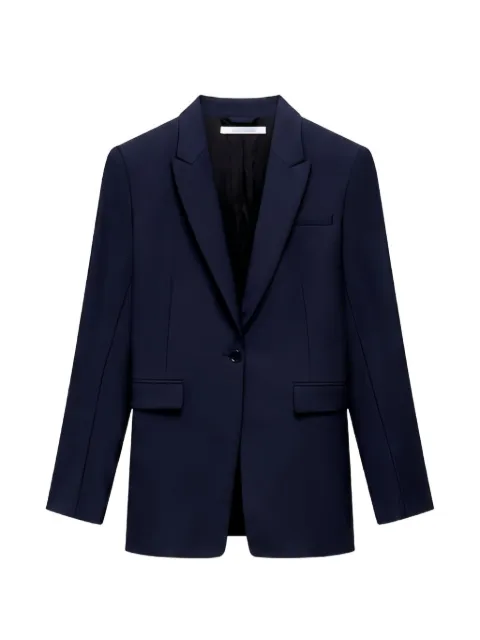 Another Tomorrow single-button blazer Blue A019JK001WVNVY