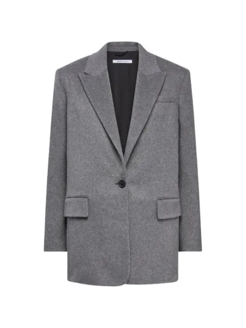 Another Tomorrow tailored cashmere blazer Grey A225JK051
