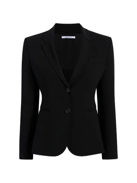 Another Tomorrow Doppio cropped blazer Black A422JK007