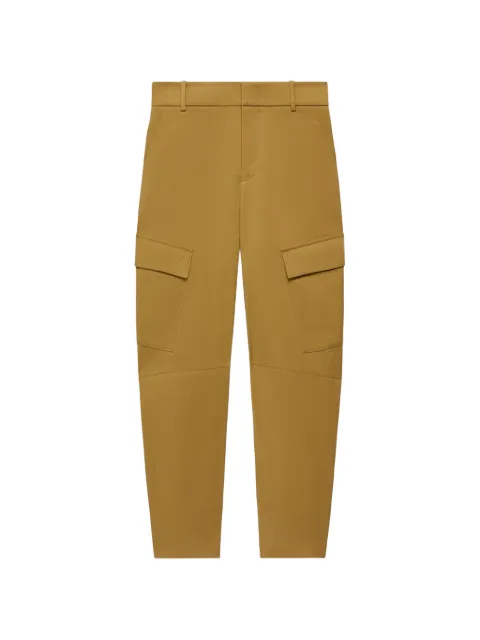 Another Tomorrow curved cargo pants Brown A423PT028COTHM